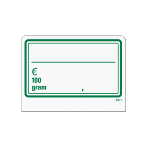 Prijskaart PS1 Groen
