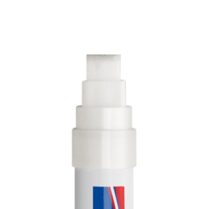 Krijtmarker, Wit, Brede punt